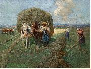 Franz Roubaud The hay card Spain oil painting artist